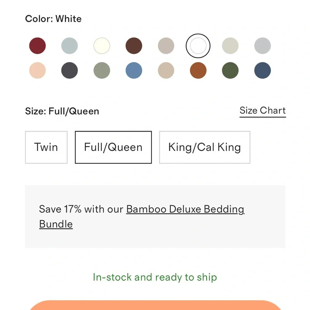 Quince White Cotton Duvet Cover